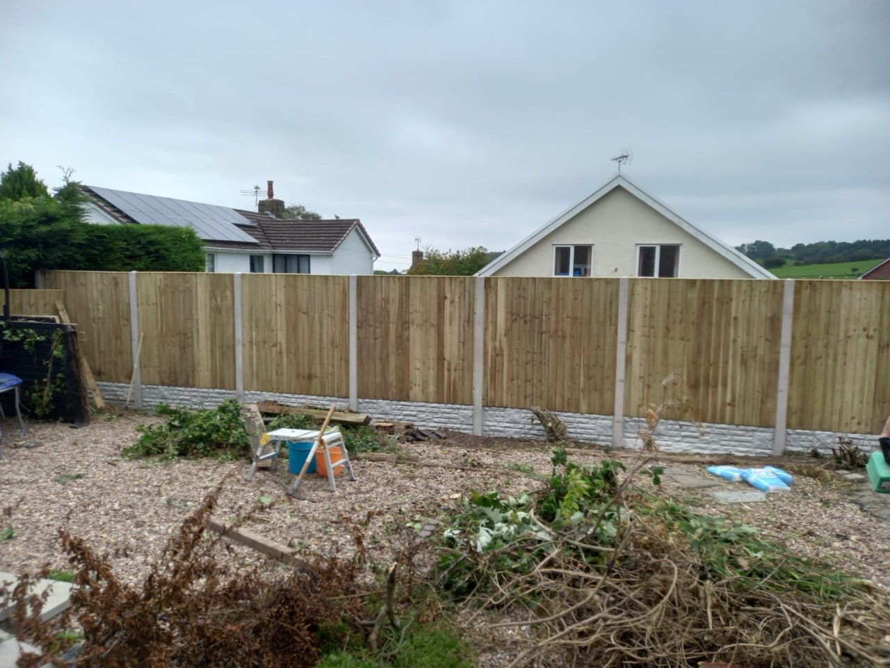 Residential fence installation